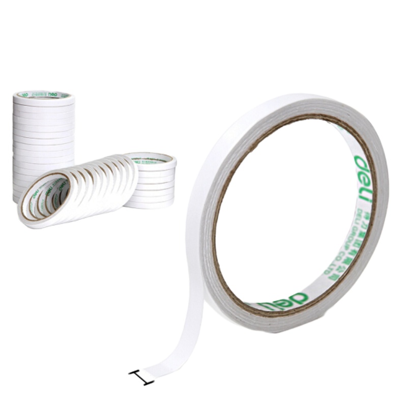 得力30400双面胶带 9mm*10y 32卷/袋装