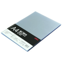 得力(deli)3820 装订胶片 A4 塑料装订封面 透明PVC 0.2mm 50张