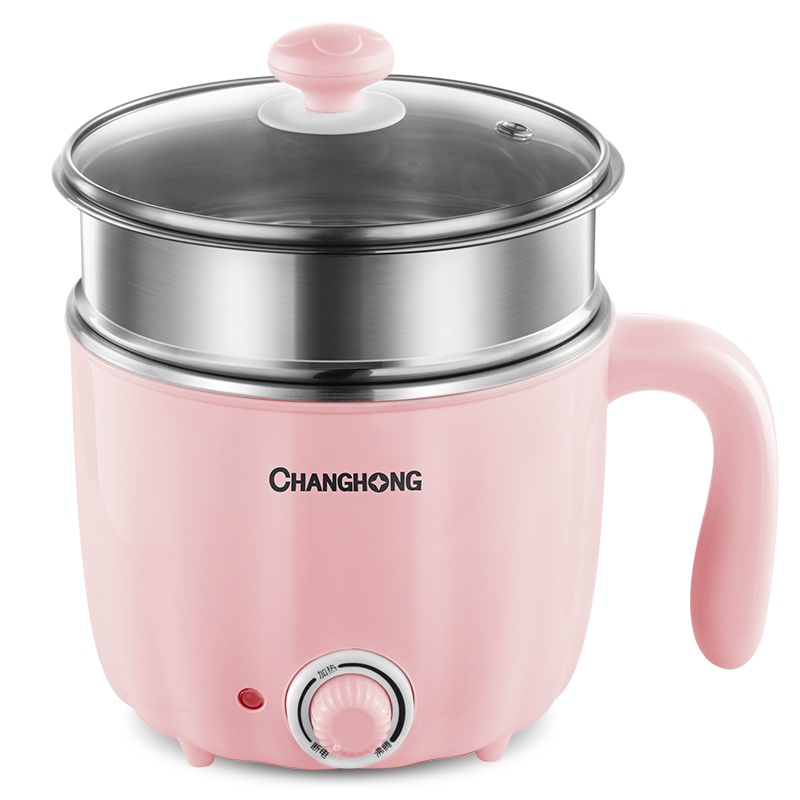 长虹(CHANGHONG)电火锅 多功能锅电煮锅迷你小锅电火锅低功率双层学生宿舍煮面 CZG-15P1