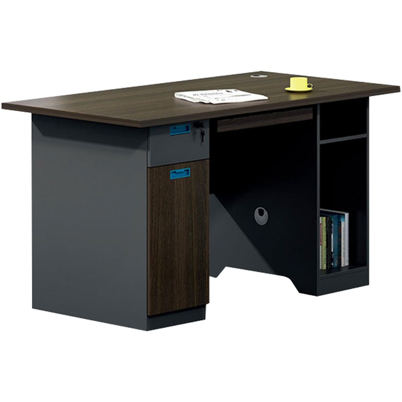 三圣 办公家具职员桌一字型单人位员工桌 现代简约办公桌工位桌1.4米