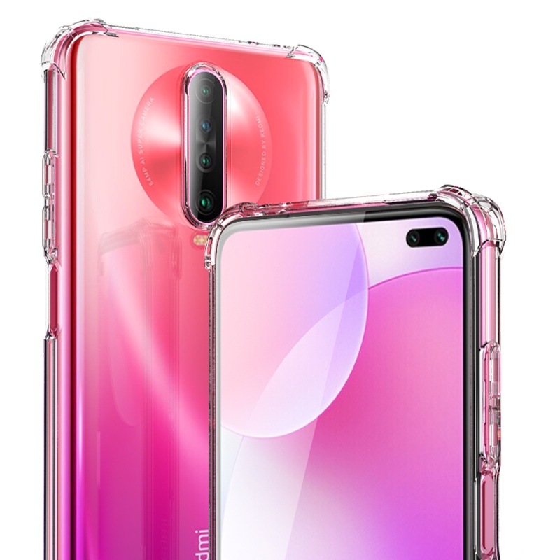 ESCASE Redmi红米k30/30i手机壳保护套4G/5G通用小米全包气囊防摔裸机(有挂绳孔)男女升级版透白