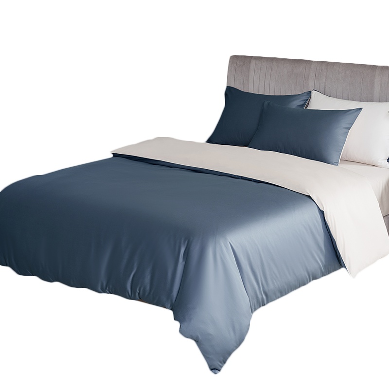 苏宁极物A类60支新疆长绒棉四件套纯棉床单床笠被套单人双人200*230全棉加大220*240被罩单件四季通用居家床品