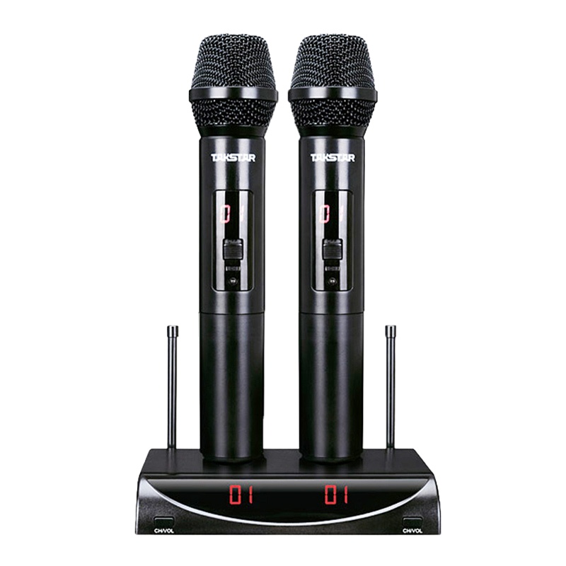 得胜 X3 无线话筒一拖二 UHF U段调频麦克风 家用KTV唱歌演出直播会议 USB供电 TAKSTAR