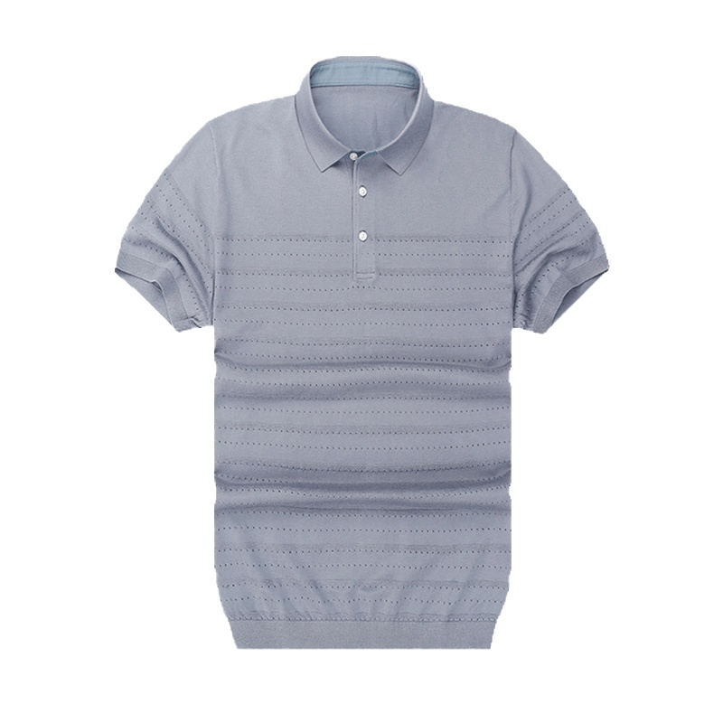 布先生短袖T恤 针织衫纯色条纹男士短袖T恤男式短袖针织T AT3013