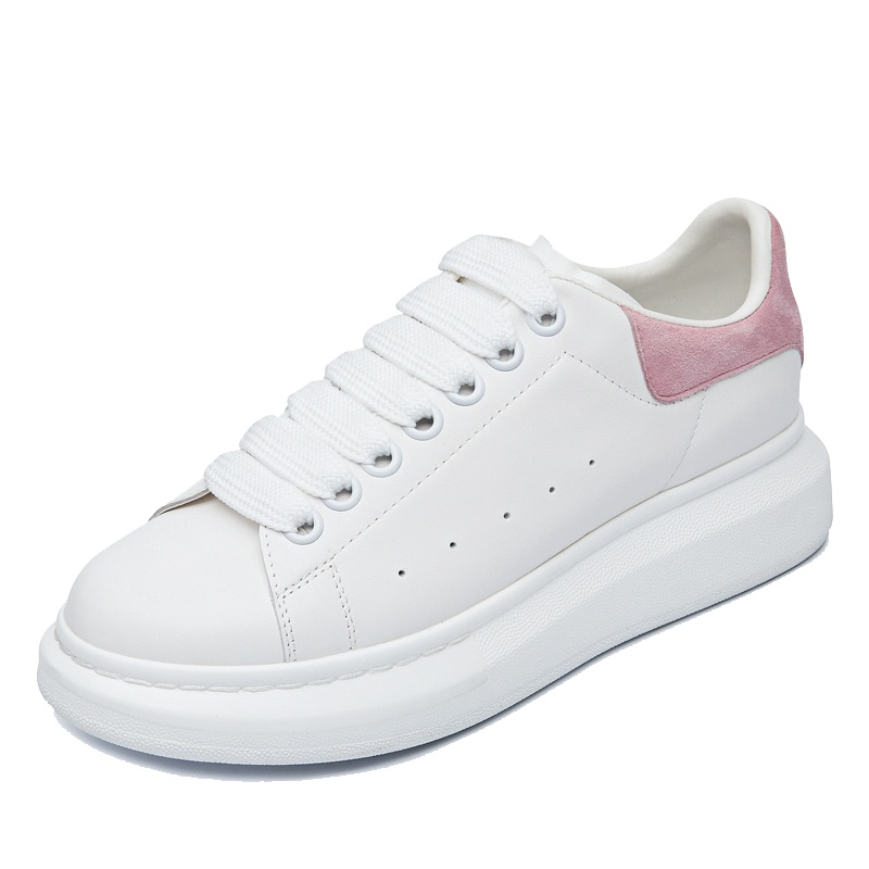 真皮小白鞋女2022春款内增高厚底学生韩版百搭网红平底休闲板鞋单豆乐奇系带