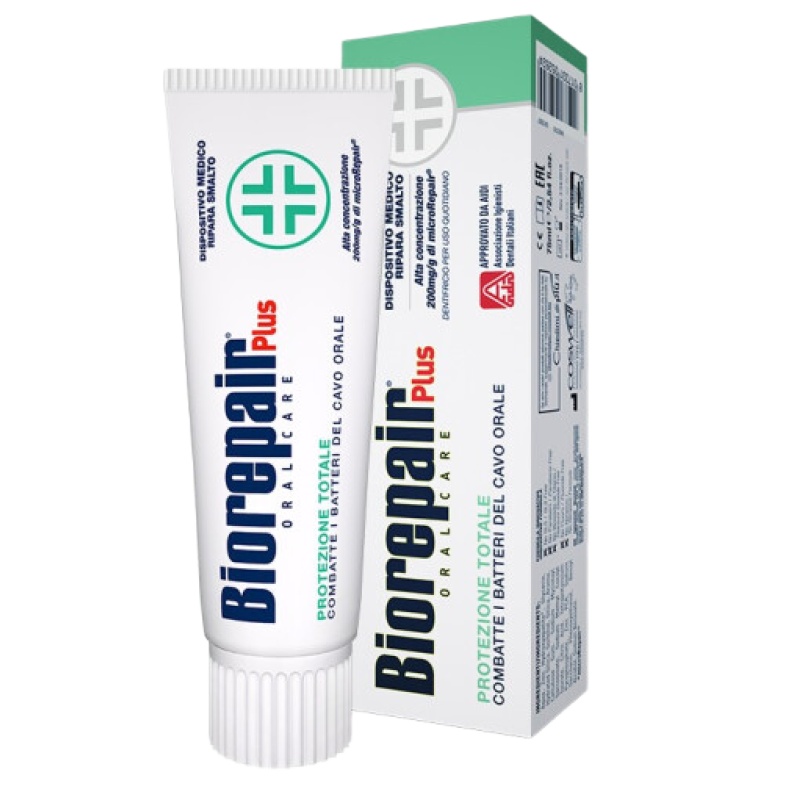 贝利达牙釉质修复多效牙膏(加强型+)75ml意大利进口清新口气抗敏感无氟防蛀去黄