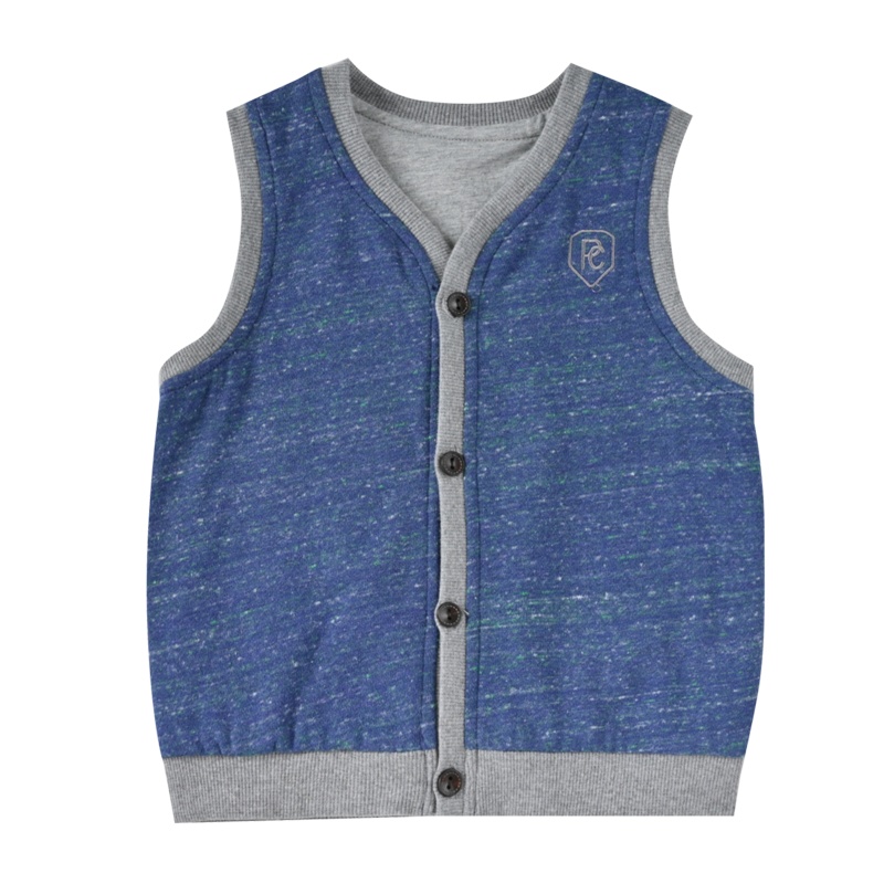 [清仓价:9.9元]铅笔俱乐部童装婴儿宝宝马甲男童小童背心外套外穿春装新款