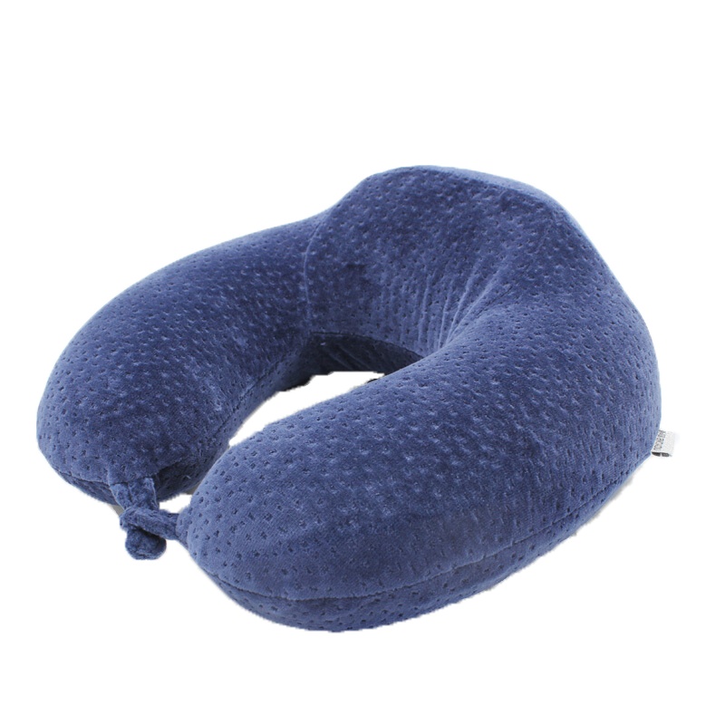 诺伊曼(noyoke)记忆枕 U型枕头 记忆棉枕芯 藏青色