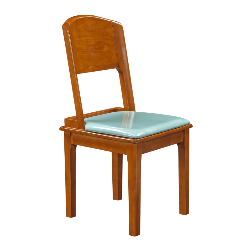 [红心家居]餐厅实木椅子靠背椅现代简约实木餐椅家用书房凳子