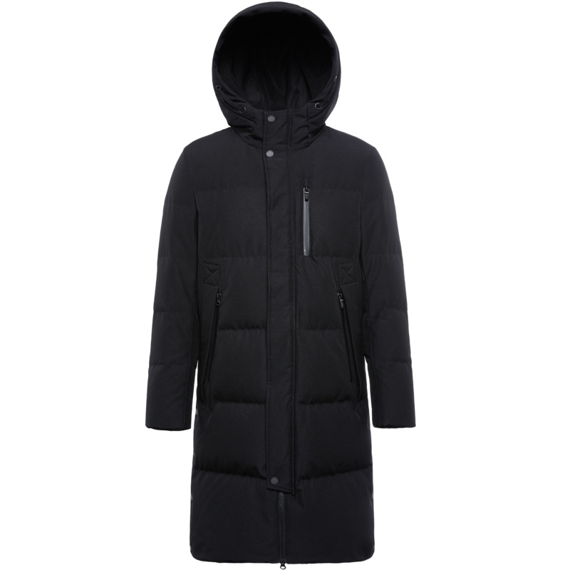 波司登中长款羽绒服男士冬季防寒保暖连帽外套2018新款