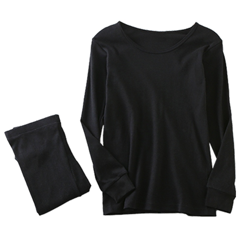 enk纯棉基础保暖套装女秋衣秋裤女士打底衫