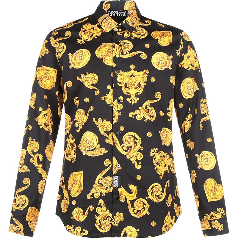 VERSACE JEANS COUTURE 范思哲 男士 棉质休闲长袖衬衫B1GVB6S2 S0771