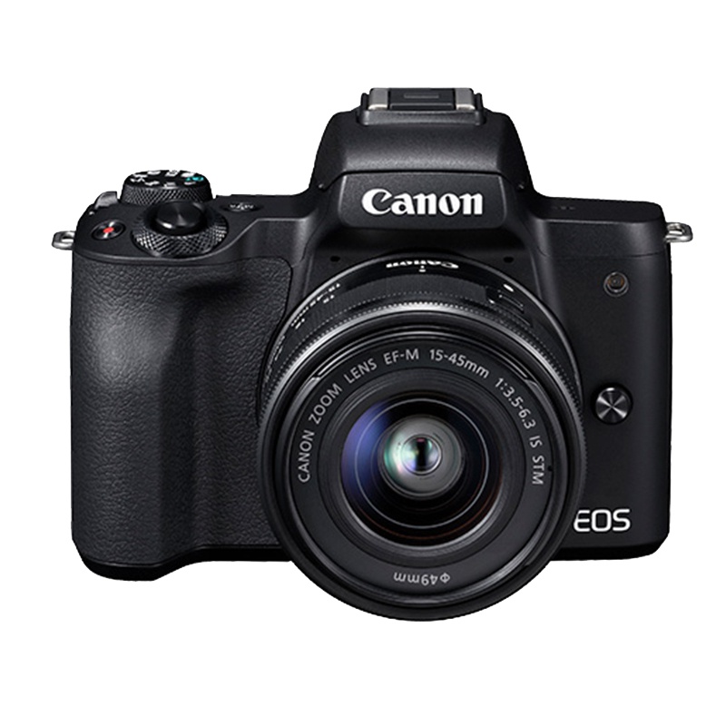 佳能(Canon)EOS M50(15-45)数码相机微单单镜头套装黑色双核CMOS 监视器点数 约2410万有效像素