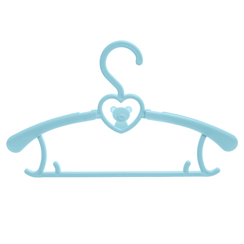 禧天龙塑料儿童衣架小孩小号可伸缩晾衣架家用宝宝婴幼儿防滑衣