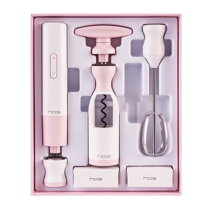 HDB厨房电动打蛋器套装家庭充电式工具红酒开瓶器锂电螺丝刀多功能居家电批组合家用小魔盒