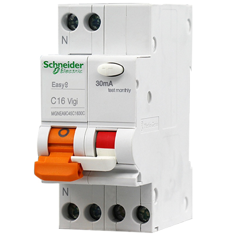 施耐德电气（Schneider Electric）漏电保护器 E9系列1P+N双进双出 DPN16A带漏保空气开关