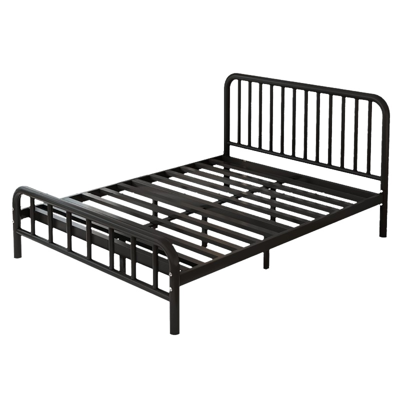 质凡铁艺床双人床现代简约宿舍铁架床1.8米出租房屋北欧铁床