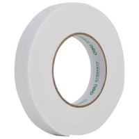 得力(deli)强力高粘度EVA泡棉双面胶带 24mm*5y*2.5mm 白色30412单卷装