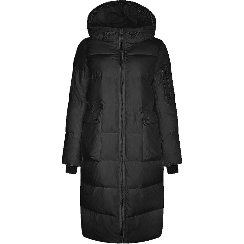 拉贝缇冬季新款韩版学院风中长款时尚外套白鸭绒羽绒服女60300153