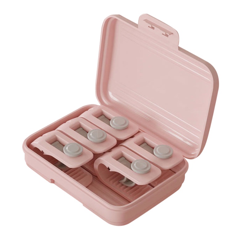 壹志被子固定器无钉无针型安全防跑被子不跑 防滑被套罩床单防跑扣夹子冬季家用棉被角固定夹卡扣隐形不跑被神器 粉色6个普通装