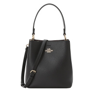 COACH蔻驰女包 水桶包 字母马车粒面皮单肩包 斜挎包 F1011
