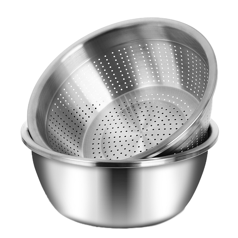 博威 洗菜盆筛两件套30cm