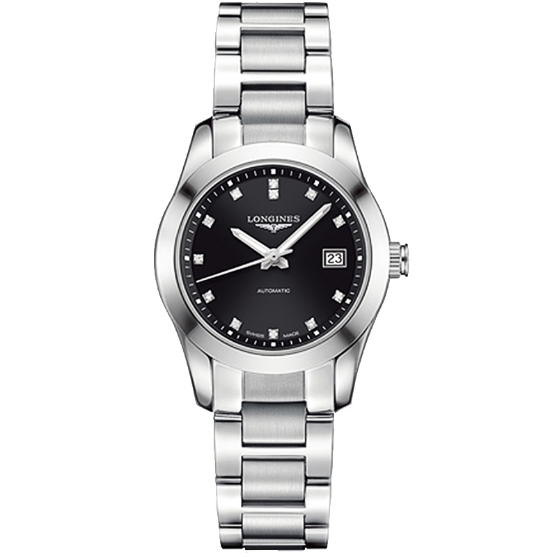 【预售款】浪琴(LONGINES)康铂系列 时尚镶钻自动机械表女L2.285.4.58.6