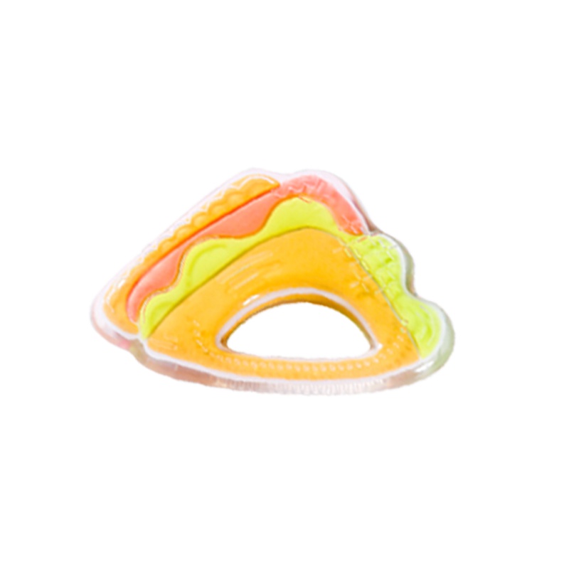 宝倍安(Bao bei an)液态硅胶安抚奶嘴/牙胶咬咬乐磨牙棒 3-6月 三明治造型 YBZ017