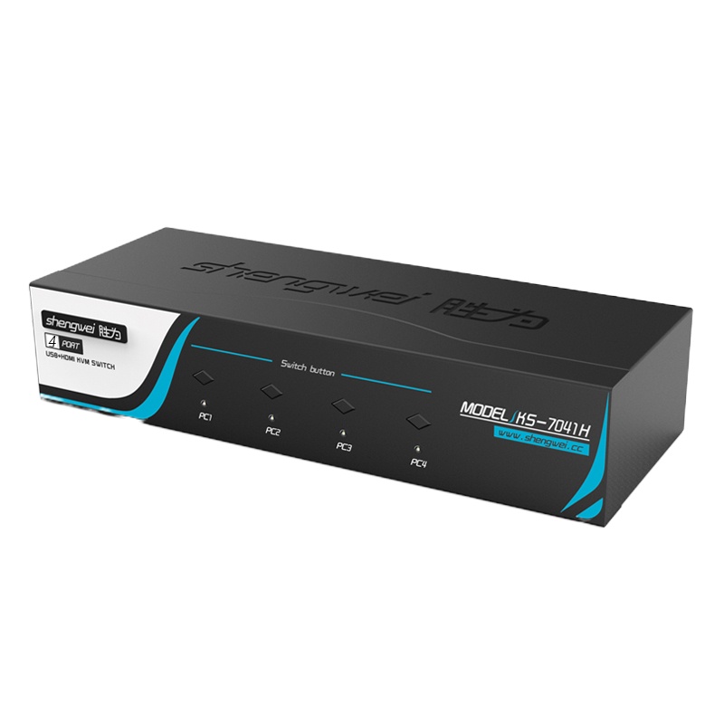 胜为(shengwei) KS-7041H 4进1出HDMI转换器 KVM切换器 单位:台<1台装>黑色