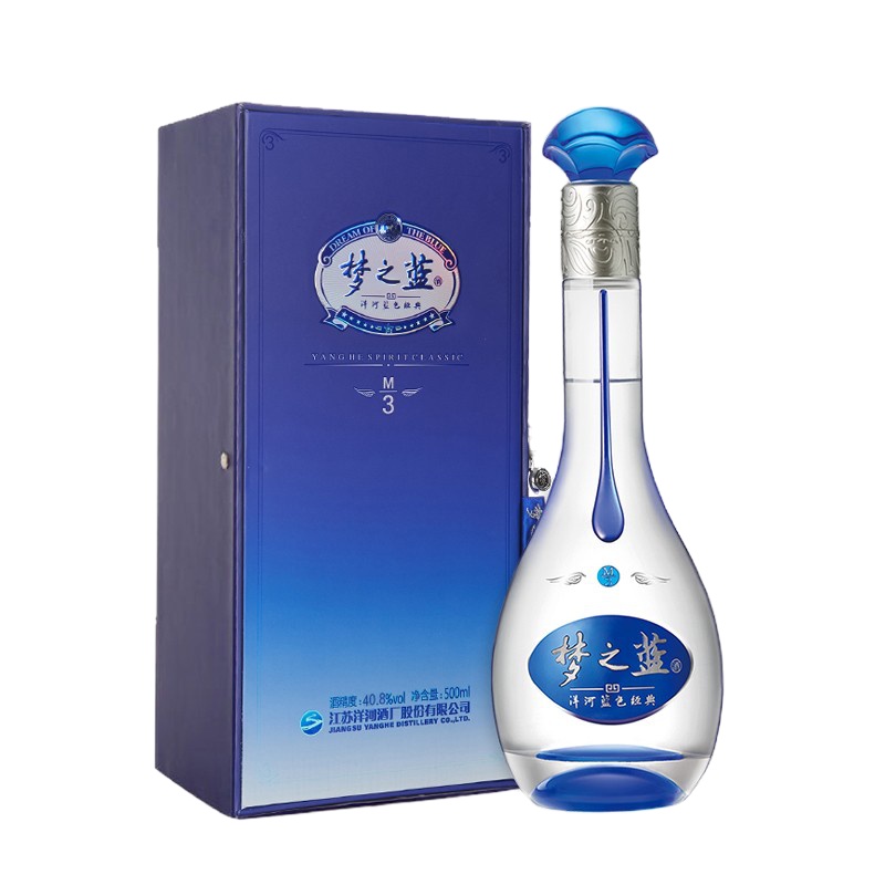 洋河蓝色经典 M3 梦之蓝 40.8度 500ml 单瓶装