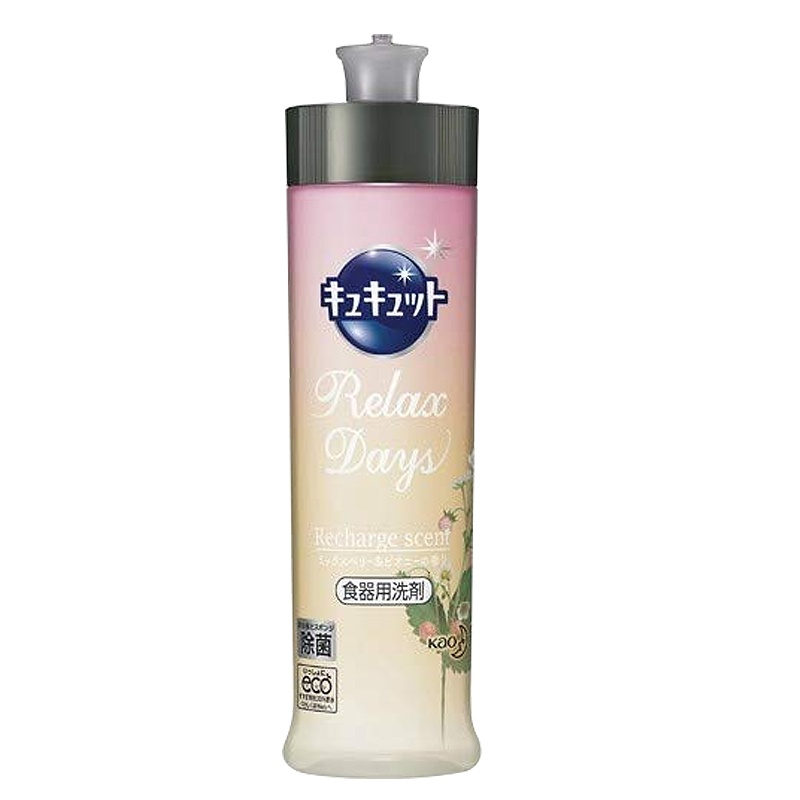 花王(KAO) Cu Cute 水果蔬菜餐具用浓缩洗洁精 混合芍药浆果香 240ml