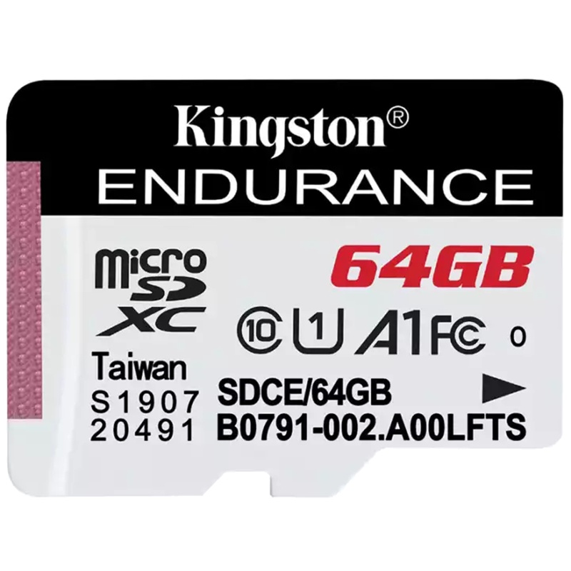 金士顿(Kingston)64GB TF卡 读95MB/s CLASS 10行车记录仪/家庭监控摄像专用内存存储卡