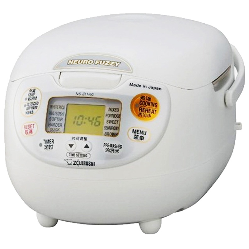 (ZO JIRUSHI)象印电饭煲NS-ZLH18(5升)微电脑加热黑内釜厚釜内胆中英文操作按键中文说明书220V电压