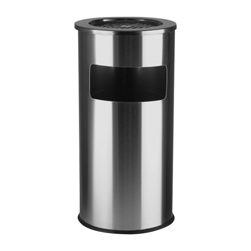DXBG不锈钢垃圾桶大号酒店立式烟灰缸卫生桶大堂大厅宾馆带盖公用商场