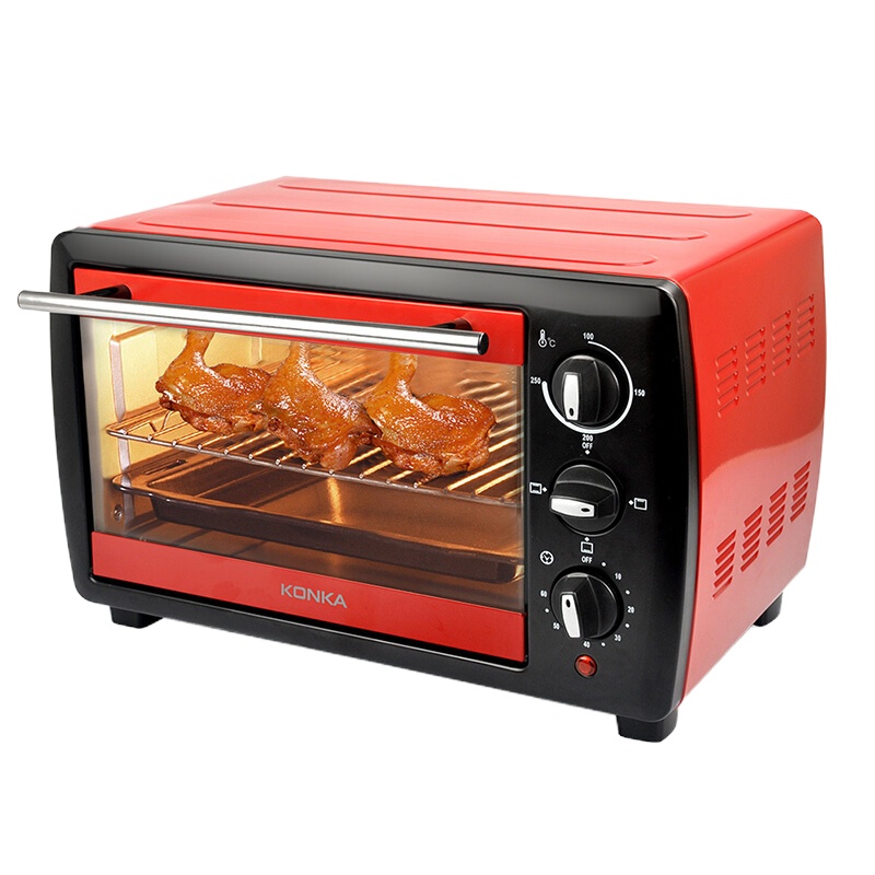 康佳(KONKA)KGKX-5178中国红电烤箱家用20L 单个装