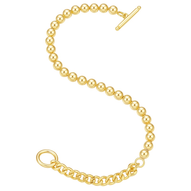 周大生S925银圆珠手链