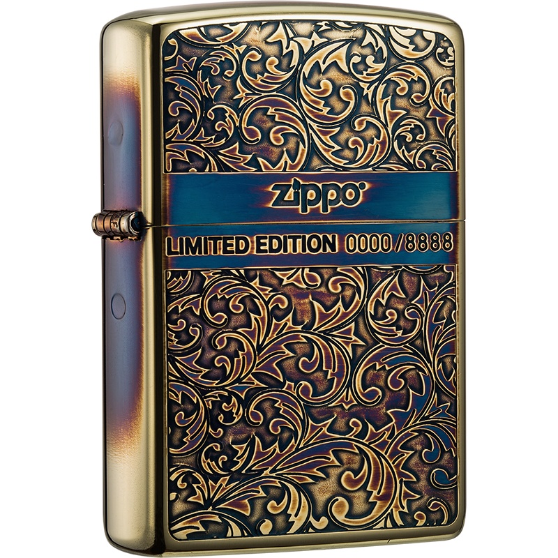ZIPPO芝宝打火机原装ZIPPO煤油之宝打火机生日礼物 限量ZBT-3-183a幸运唐草