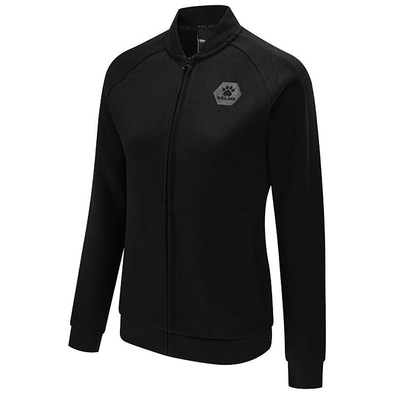 KELME/卡尔美 女士运动外套简约棒球步卫衣开衫训练拉链夹克