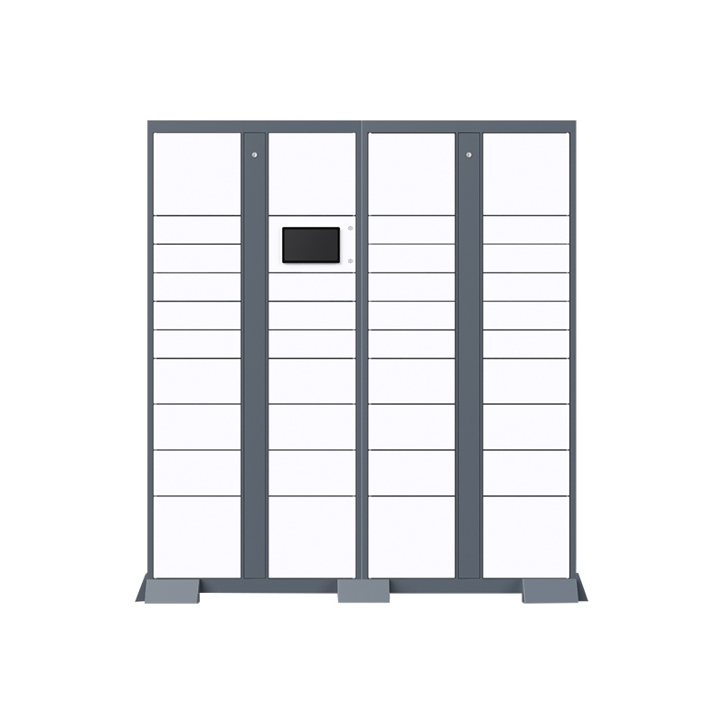 星岛智能快递柜小区菜鸟自提柜校园派件快递投放柜微信联网收费寄存柜10寸主柜副柜组合灰白色