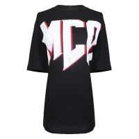 MCQ女士黑色棉质圆领短袖T恤衫494256 RMJ70 1000