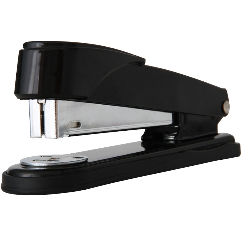 得力(deli)12#金属材质大号加厚订书机 学生办公订书机 可装订50页 颜色随机 0314