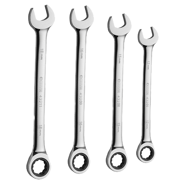 世达（SATA）43205全抛光两用快扳 12MM