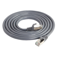 秋叶原 灰色Q-567网络连接线 RJ45带屏蔽水晶头 OD6.5mm*1.8m 1根/盒