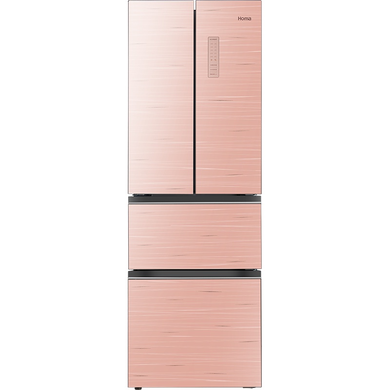 奥马(Homa)BCD-318WFJA 318升 电脑控温 双冷冻室 冷藏室环保风 风匀冷却系统 玫瑰金