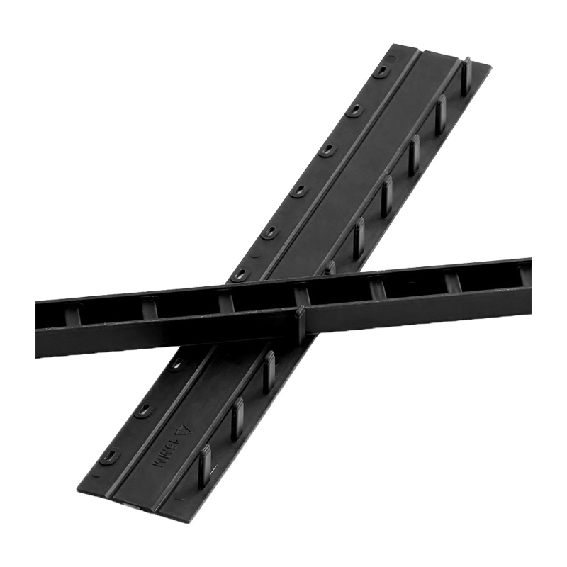 驰鹏(CHI PENG)20mm黑色装订夹条100根 可装订160页塑料压条 适用于梳式胶圈装订夹边条 十孔夹条 装订机