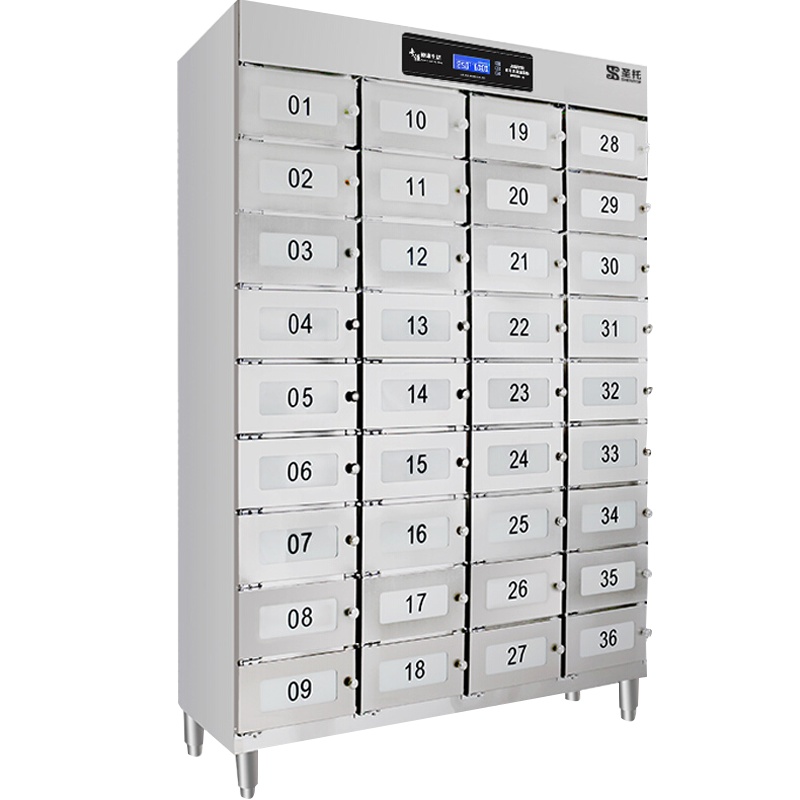 圣托(Shentop)热风循环多格消毒柜商用 独立多室紫外线保洁柜 304不锈钢消毒碗柜 YTP576-R36