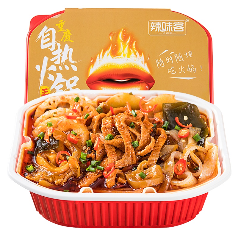 辣味客重庆牛杂自热火锅速食懒人小火锅便携网红自助荤菜版420g