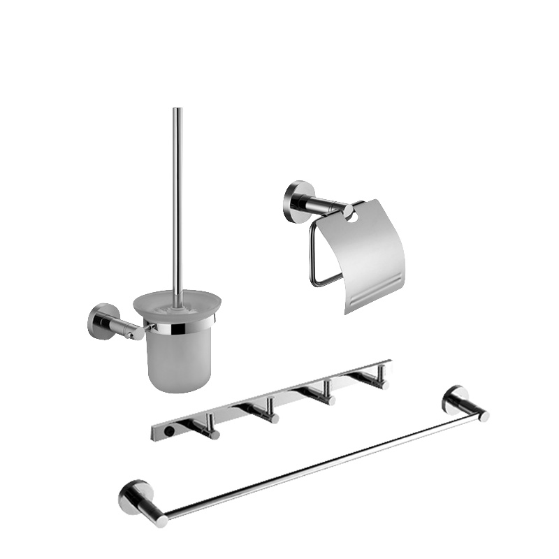 东鹏(DONG PENG)整装卫浴五金套件 浴室挂件毛巾架太空铝四件套JTF7005Q