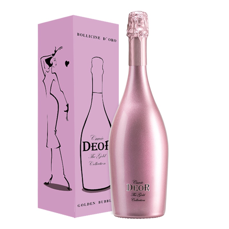 意大利原瓶进口 凯旋粉金桃红起泡葡萄酒750ml 单支装