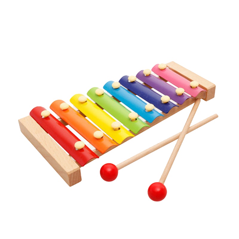 手敲琴木质八音敲琴宝宝敲打木琴木制早教敲击儿童乐器玩具